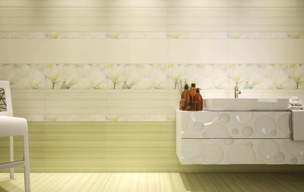 Керамическая плитка Грация Керамика Rapsodia в интерьере ванной комнаты